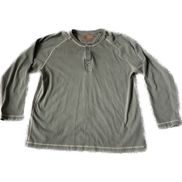 Justin Cat 2 Flame Resistant L/S Long Sleeve Green Large Shirt - Picture 1 of 9